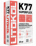 LITOKOL  SUPERFLEX K77 (класс С2 TE S1) Клей эластичный для плитки, керамогранита и камня
